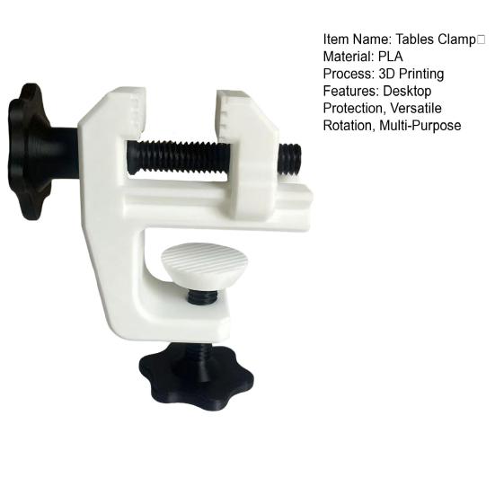 3D-gedruckter Mini-Schraubstock 360 Grad drehbare Werkbankklemme für Modellbau-Hobbyisten Bohrfrei
