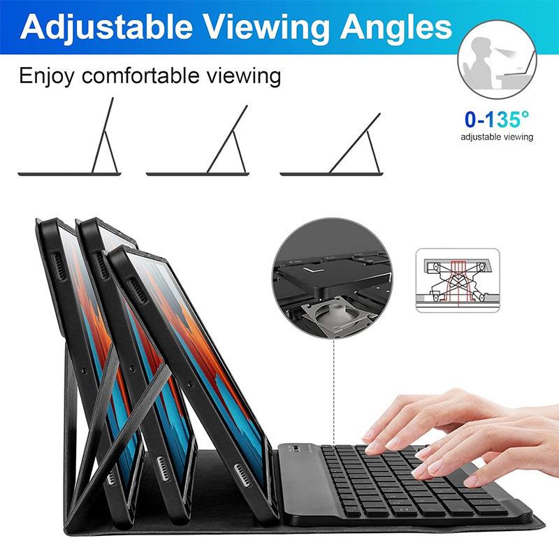 Samsung Tab S10 Lite RGB Backlit Bluetooth Keyboard Case with Detachable Keyboard for S11/S9 FE