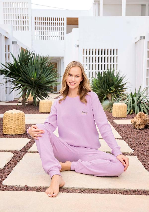 Women's Pajamas Aydogan XL Long Pants and Sleeve Subtle Elegant Comfortable