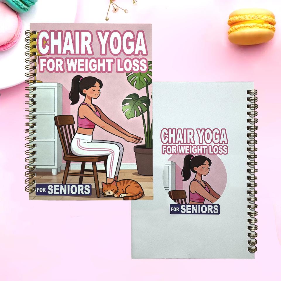 

Interesting 30-day weight loss chair, yoga pattern therapy plan book, cross-border new notebook 92g coil book A5