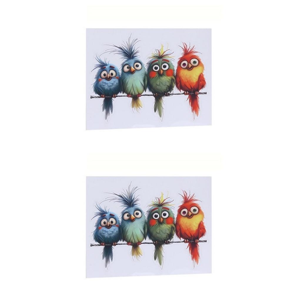 Auto Funny Birds Stickers Multifunctional Glass Vinyl Stickers Window Truck Removable Decals