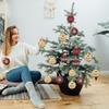 Christmas Decoration Ball Festive 16 Pieces Classic Hangable Decor Christmas Ornaments Set For Holiday Home Festival Gathering