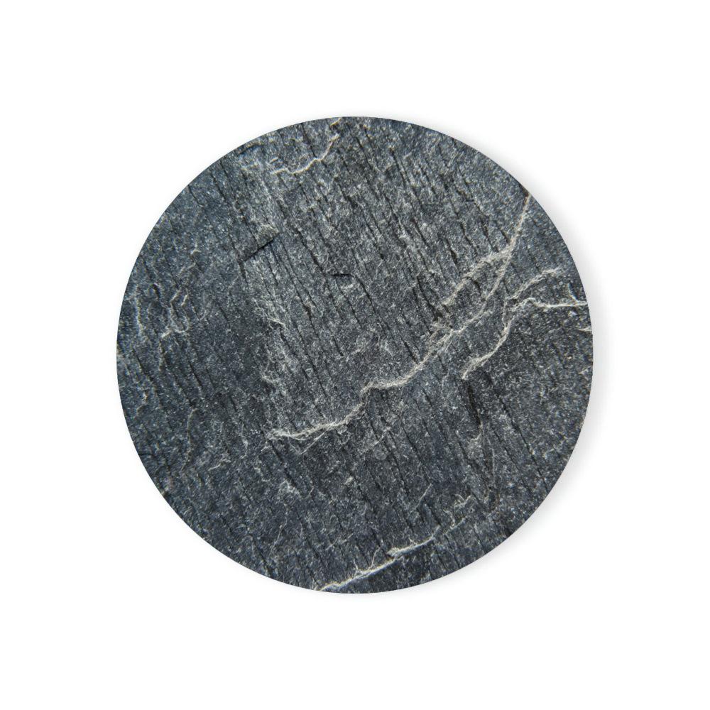 Round Absorbent Ceramic Stone Coasters Set with Cork Base Marble Coasters for Table Housewarming Gift for Home Decoration