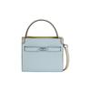 Lee Radziwill Key And Lock Decoration Leather Mini Shoulder Crossbody Bag Women Handbags Feather-Gray 154589-020