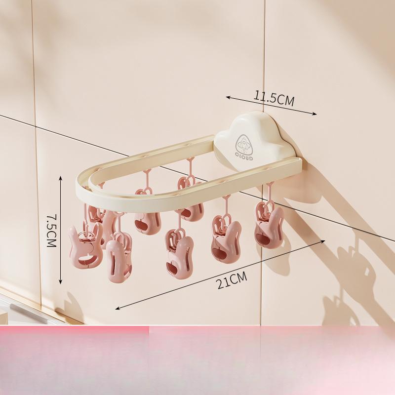 Wall Hanging Clouds Drying Socks Inside Hanger Multi-functional Home with Clip Drying Rack Students Non-slip Non-trace Sock Clip
