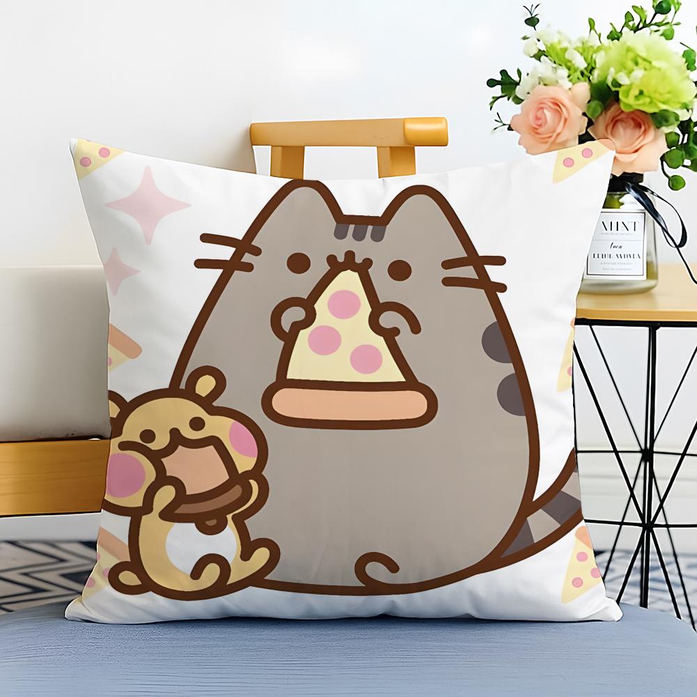 RRilakkuma Cushion Cover Washable Linen Pillowcase Soft  for Sofa Bed Cozy Home Room Decor