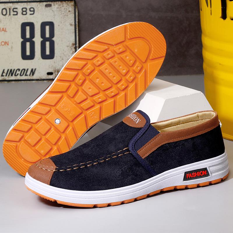 Men's Shoes Spring and Summer New Men's Casual Shoes Breathable Canvas Shoes Middle-aged and Elderly Comfortable Walking Shoes