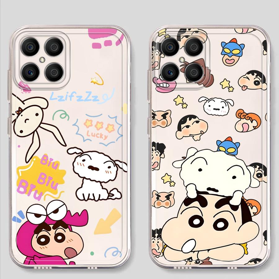 Shin Cartoon Little White Soft Phone Cover Case for Honor X8b X9b X8 X7b X9a X8a 90 Lite