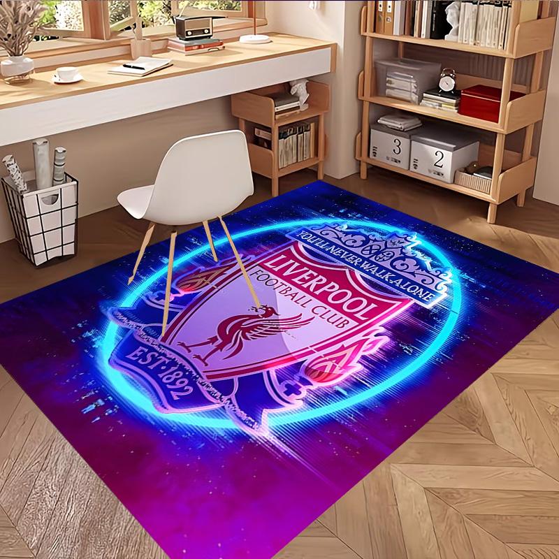 Liverpool F.C Print Rug, Washable Floor Carpet, For Entryway Dorm Laundry Room Office Study, Home Decor Birthday Christmas Gift
