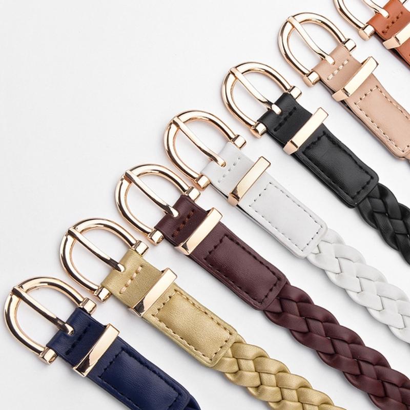 Braided Traditional Waist Chain Belt for Women Prom Banquet Club Party Hot Girl Simple Elegant Woven Belt