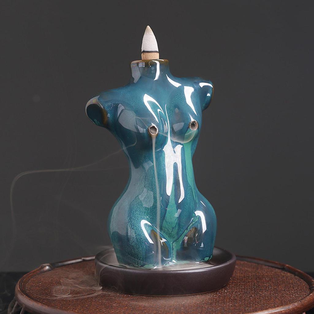 Backflow Incense Cone Burner Home Decoration Figurine Desktop Gift Craftwork