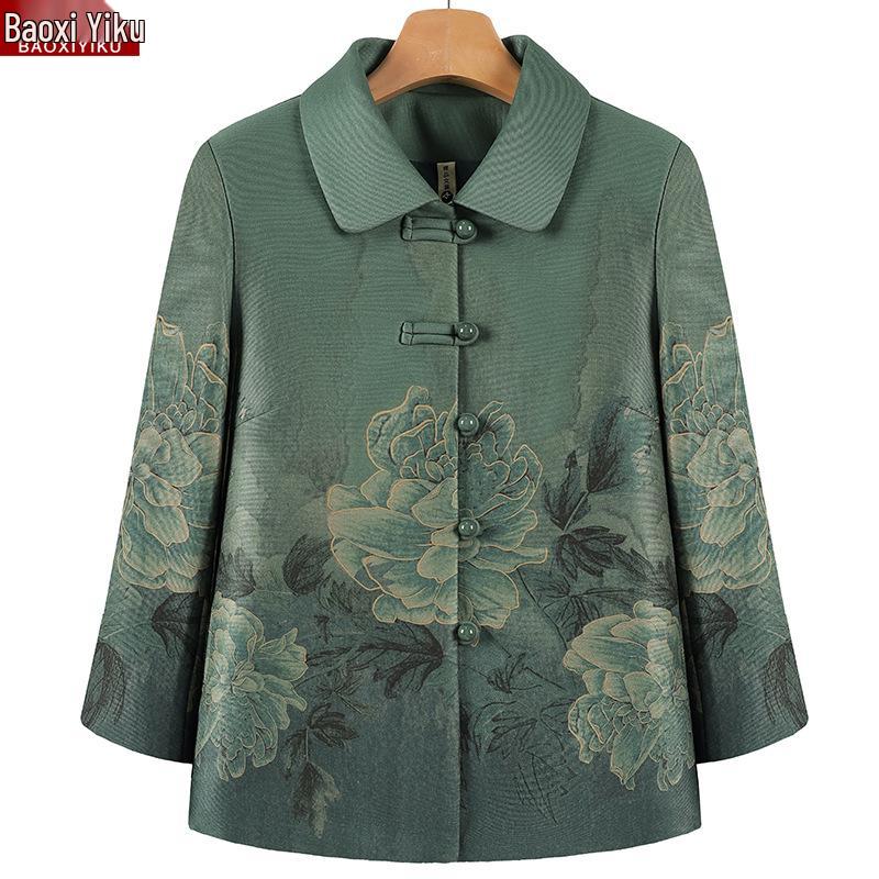 

Стильное весенне-осеннее пальто для женщин среднего и пожилого возраста - с длинным рукавом, рубашка-трансформер 3XL (115-130 lbs)