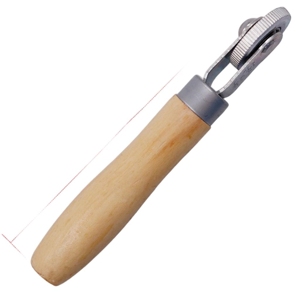 

DIY Tire Fixing 7mm, 20mm, 44mm Repair Tool Comfortable Grip Tire Roller Patch Compactor Comfortable Wooden Handle