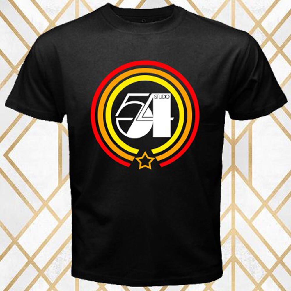 Studio 54 Men Black T-Shirt Size S 5XL S
