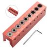 Dowel Drill Guide Hole Puncher Locator Vertical Steel Strong Strength Woodworking Aluminum Alloy Long Durability