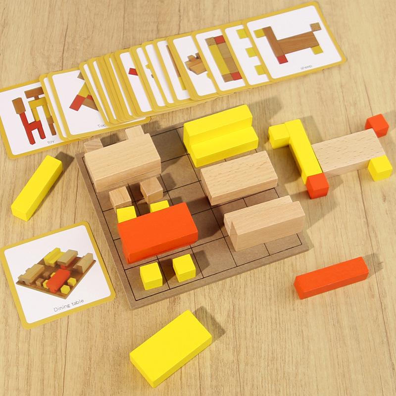Montessori Geometric Blocks: Enhance Children's Hands-On and Thinking Skills with Parent-Child Interaction.