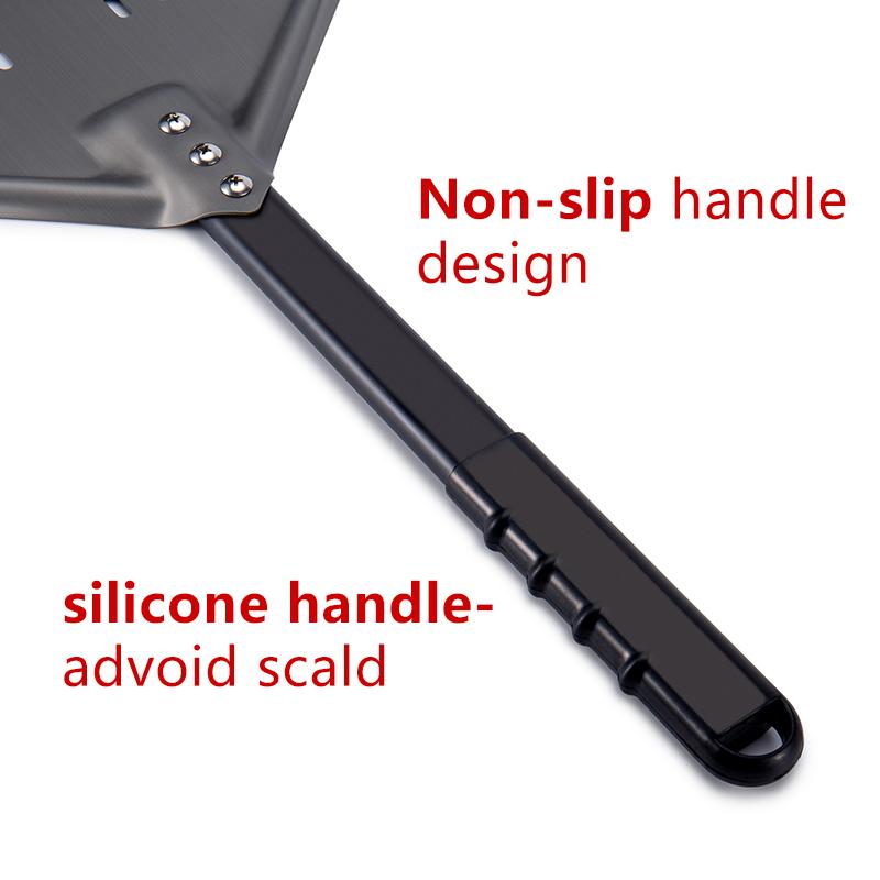 12 inches polearm Pizza Peel Aluminum  Shovel With  Paddle Pastry Baking Accessories  baking tool KT281