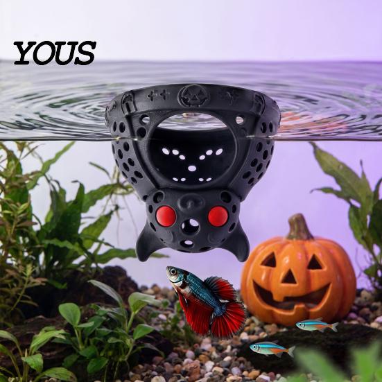 Shrimp Egg Laying Cave Xmas Aquarium Hideout, Shelter, Christmas Stocking Betta Fish Tank Hideaway Hide, Halloween Bat Hideout for Tanks Decoration