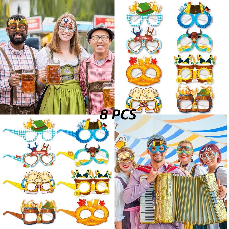 Beer Festival Photo Props Paper Glasses For Cross-border Munich Beer Festival Party Decorations Code Beer Festival Glasses)