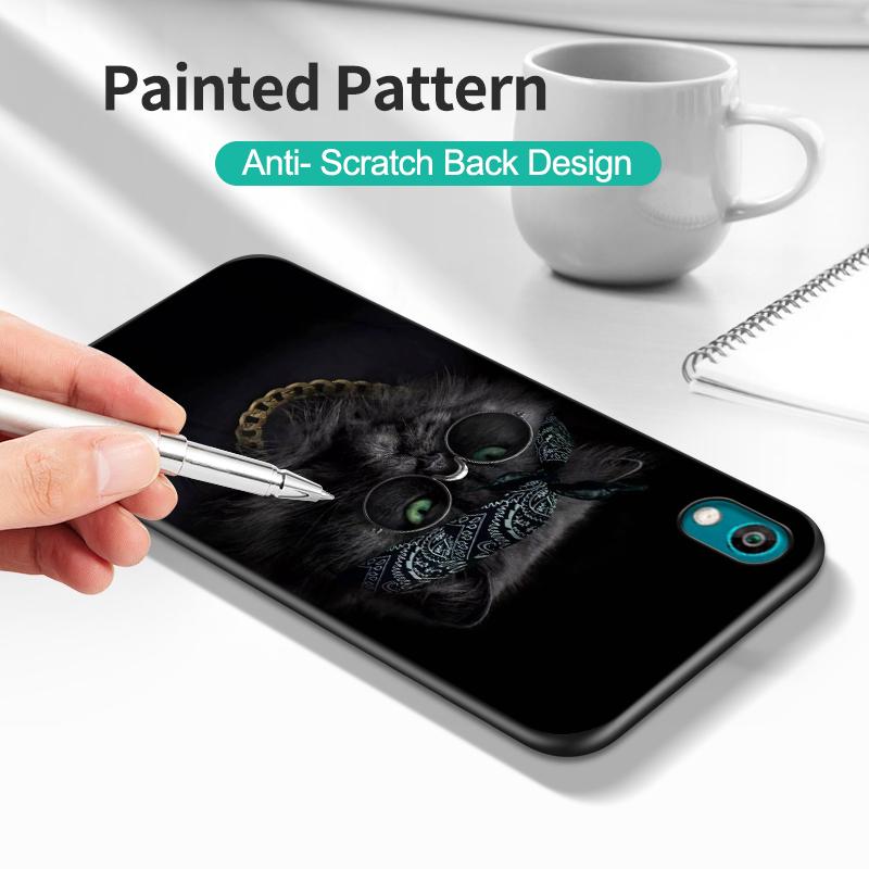 Husa neagra din tpu pentru Huawei Y9S Y6S Y8S Y5P Y7P Y8P y7 Y5 lite Prime 2018 Y6 2019 Husa British shorthair cat