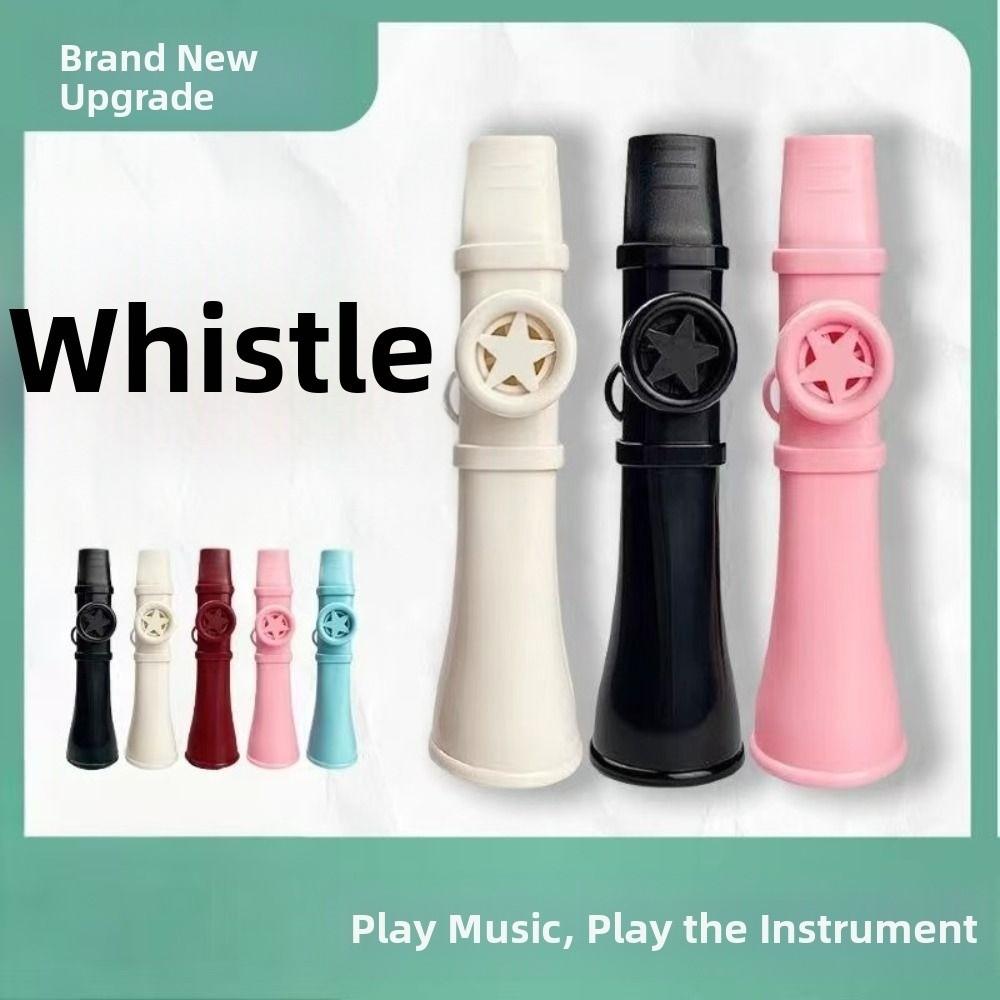 Flute-shaped Kazoo Instrument Wear-resistant ABS Kazoo Instrument Colored Flute  Performance