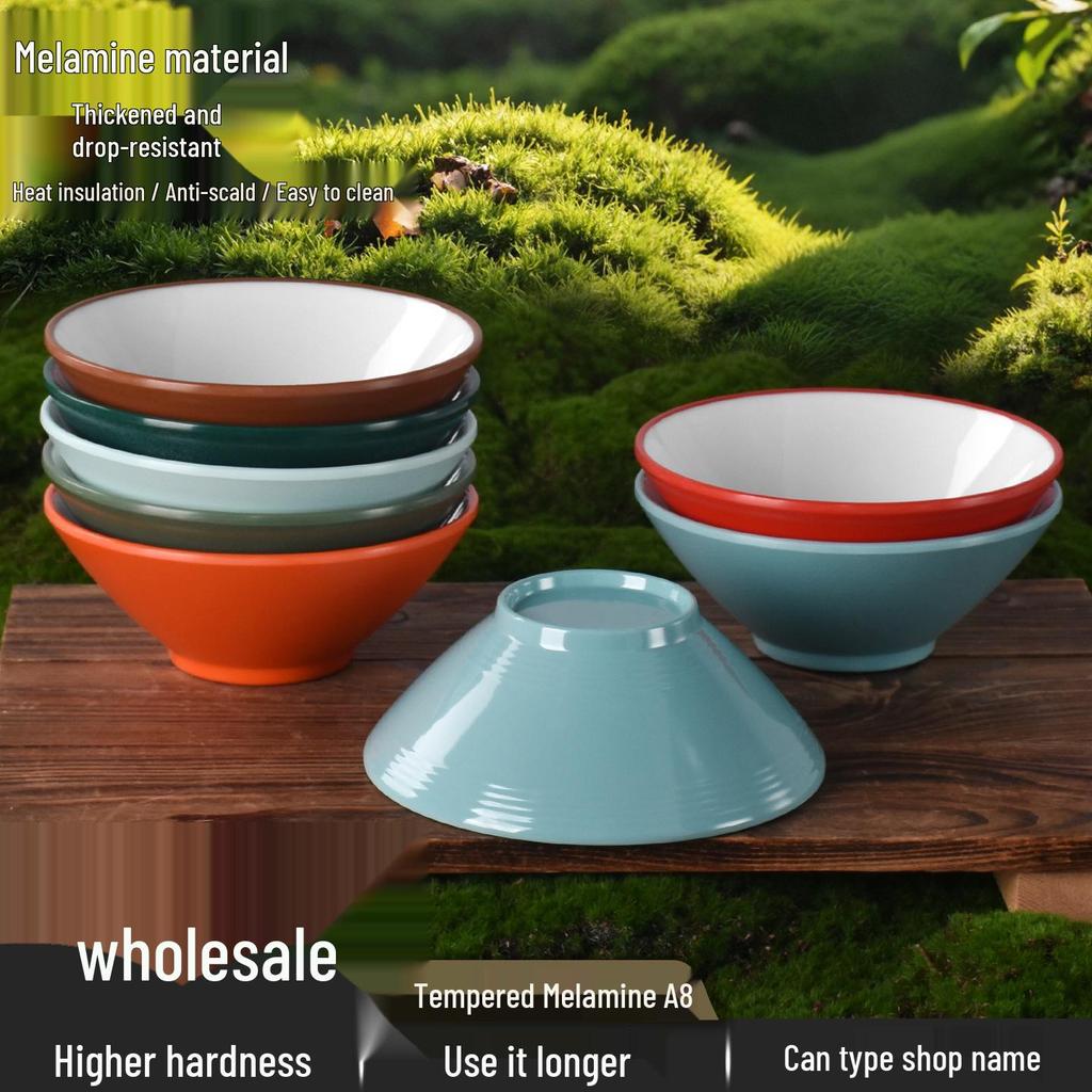 Commercial Melamine Bowl for Catering, Restaurants, and Hotels - Ideal for Rice, Soup, and Sauces