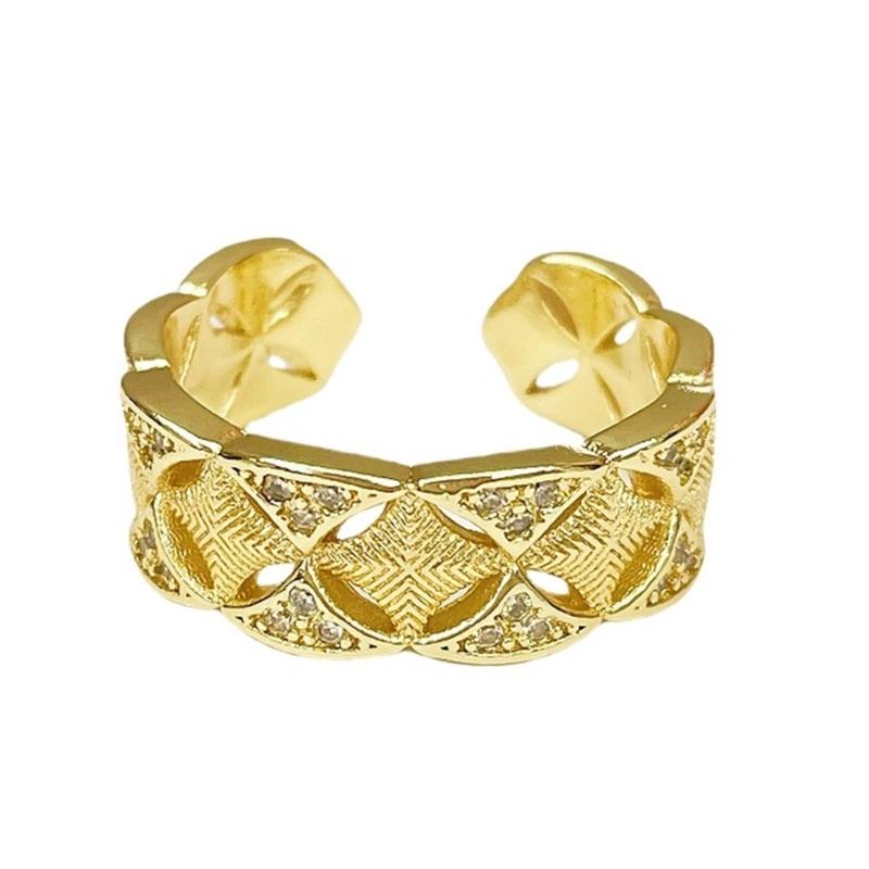 Stylish Vintage Styles Wheat Designs Open Rings for Women Adjustable Sturdy Alloy Gold Color Jewelry Statement Pieces