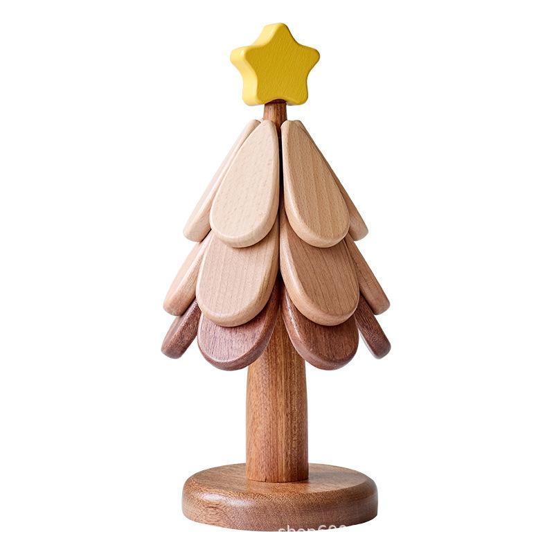 Christmas Tree Insulation Pad, Safe Fruit Star Creative Dining Table Ornament, Vegetable Pot Mat, Wooden Coaster, New Ornament