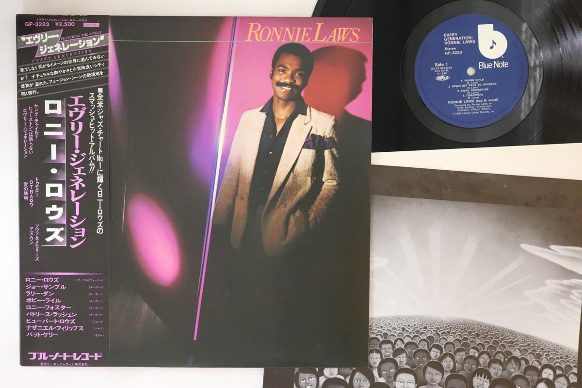 

Пластинка RONNIE LAWS - Every Generation GP3223 Blue Note 1980 Япония Obi Jazz