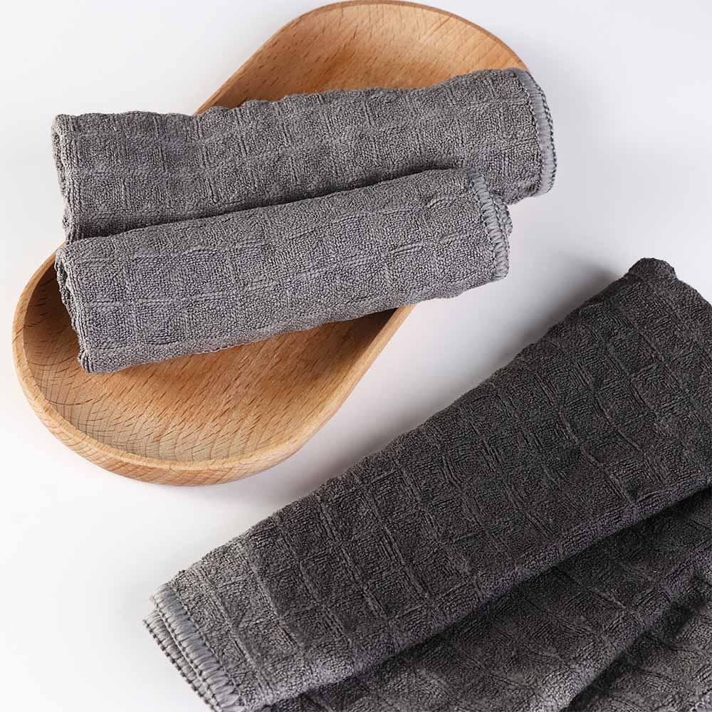 No Lint Waffle Weave Dish Cloths High Fiber Cleaning Towel Coffee Machine Cleaning Towel Kitchen