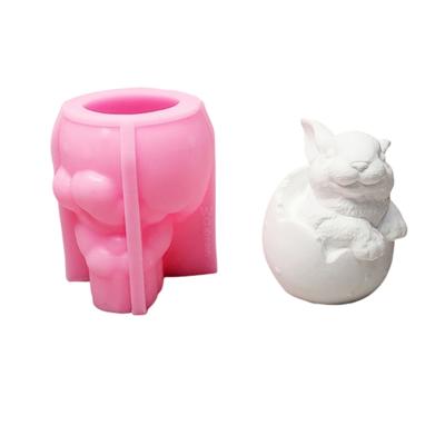 Easters Rabbits Molds Casting Molds Plasters Molds Animal Silicone Mould Ornament Molds Castings Molds Epoxy Resin Molds