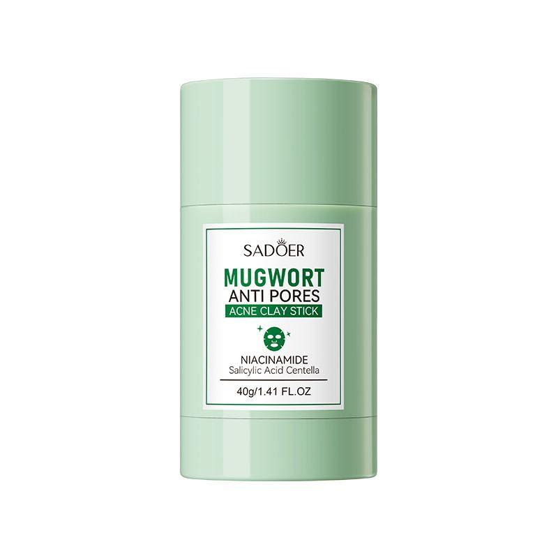 40g Mugwort Mud Mask Stick, Deep Cleansing, Removes Acne And Blackheads, Gently Repairs The Skin, Controls Oil And Moisturizes