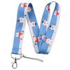 Custom Brand Logo Printed Polyester Lanyard Breakaway Buckle Neck Strap Promotional Custom Lanyards for Business Gift