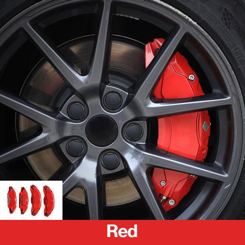 Heenvn Brake Caliper Covers For Tesla Model Y Juniper 2025 2026 Aluminum Alloy Wheel Hub Set Car Calliper Modification Exterior
