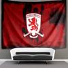 Middlesbrough Football Club CrestPrinted Tapestry, Fabric Tapestry Wall Hanging Decoration for Bedroom, Living Room, Dorm Room Home Party Fan Gifts