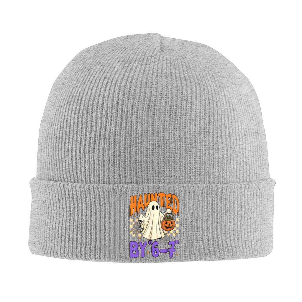 67 Meme Halloween Haunted Bonnet Hats Beanie Hats Spring Custom Knit Hat Cool Men Women Hippie Warm Soft Cap