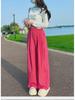 Southeast Asian Cotton & Linen Wide-Leg Lazy Summer Pants