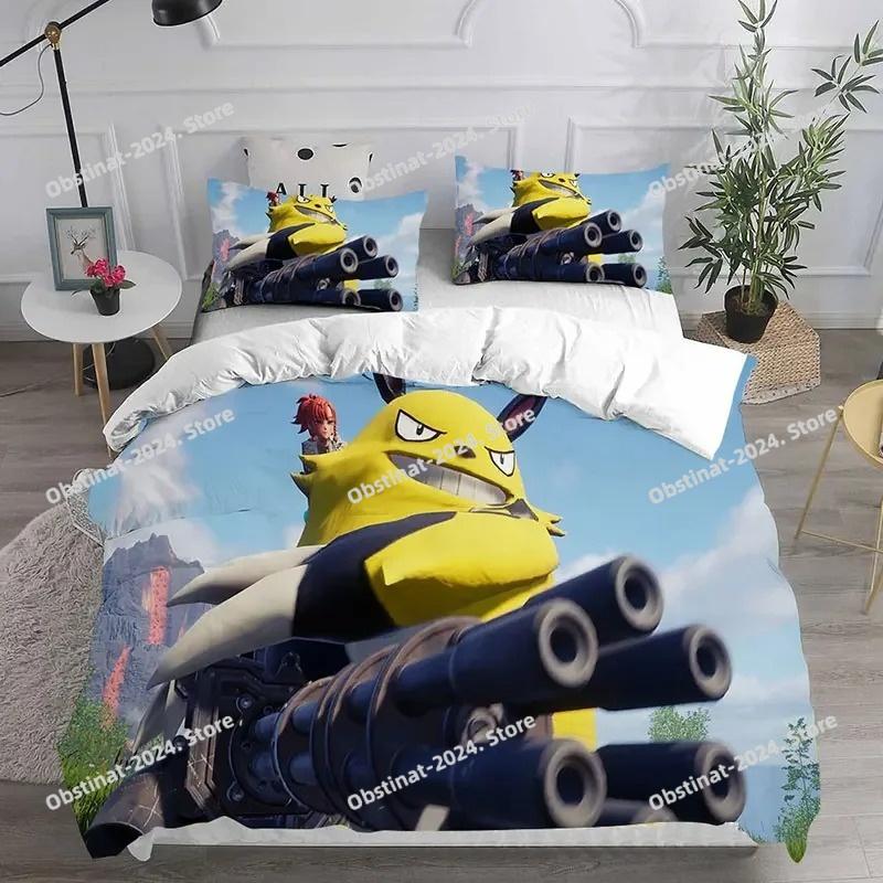 Nieuw Spel Palworld Beddengoed Set Beddengoed Set Beddengoed Dekbedovertrek Laken Kussensloop Bed Zacht Dekbedovertrek Volledig Queen King Maat