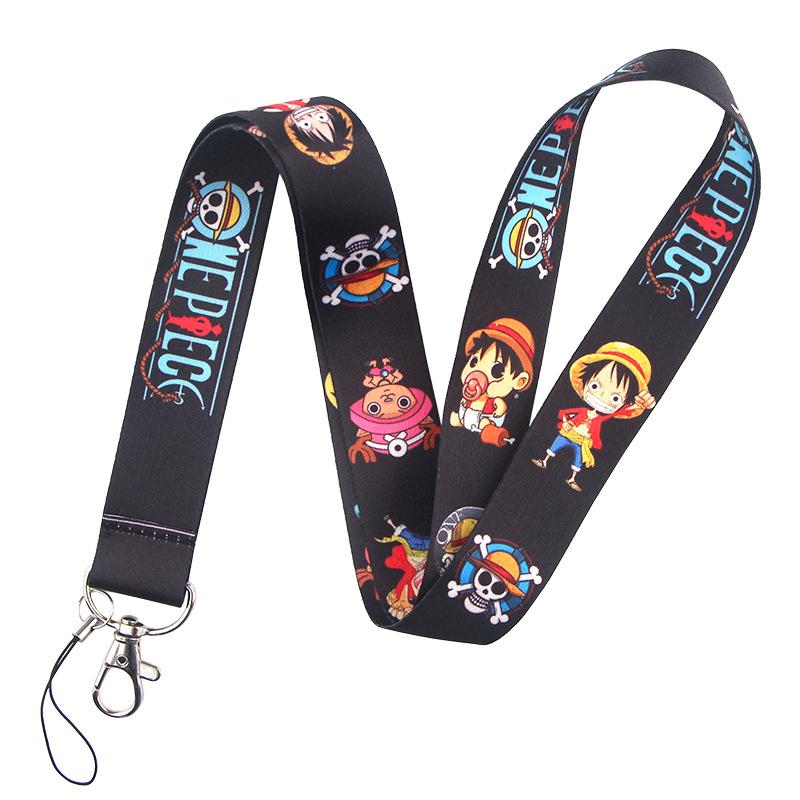 Cordon de dessin animé pirate multicolore: Accessoire pour téléphone, carte d'identité, porte-clés