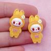 10pcs Resin Cartoon Animal Pendant, DIY Jewelry Making Earrings, Necklaces, Keychains, Jewelry Accessories