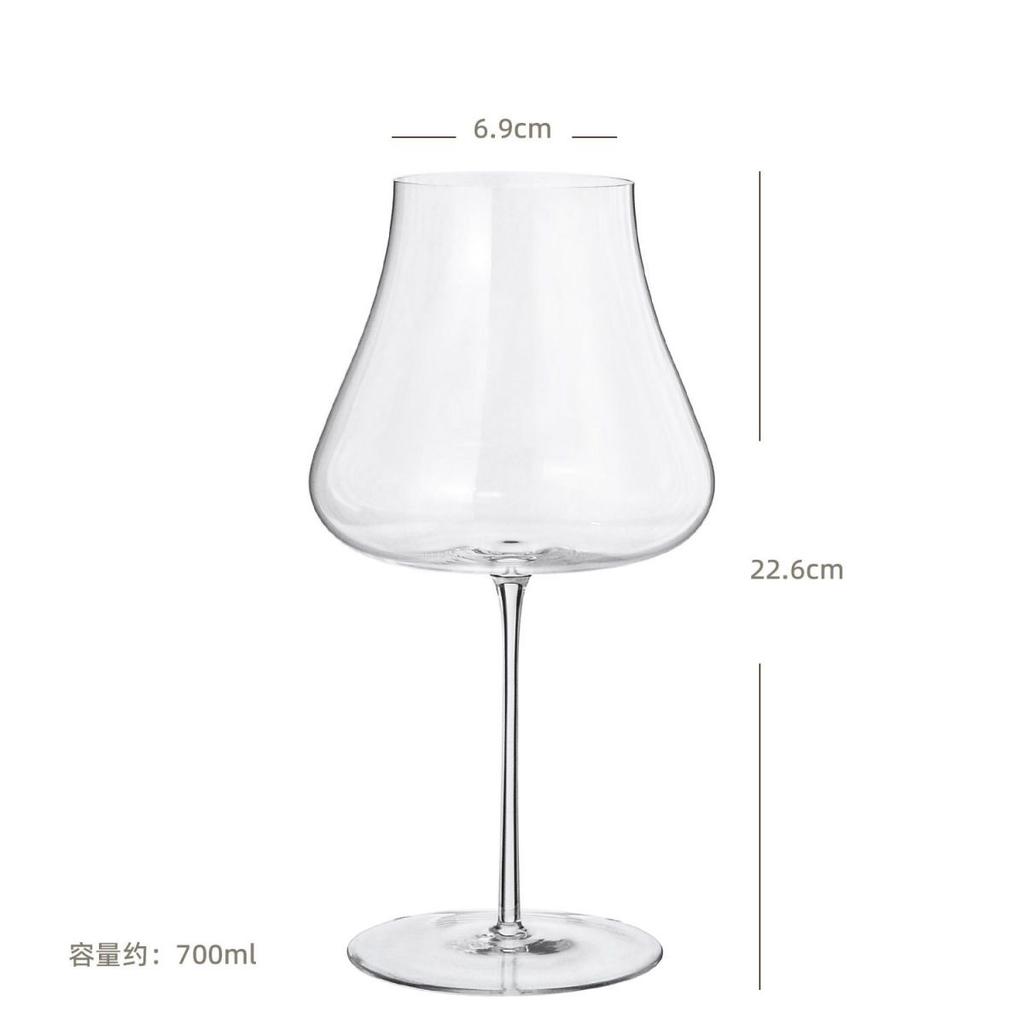 Large Capacity Crystal Glass Wine Glasses Nordic Luxury Small Man Waist Goblet Household High-end Wine Ware