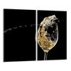 Glas-Kochfeld-Schutzplatte 2x30x52 Wein