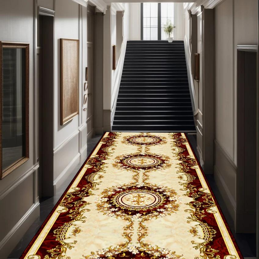 Classical Luxury Runner Carpet Hallway Decoration Home Carpets for Living Room Large  Passageway Floor Mats Long Corridor Rug