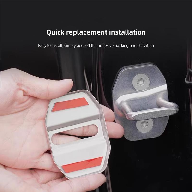 4Pcs Car Door Lock Cover Door Rust Proof Cover Modified Decoration For Mercedes Benz AMG GLE GLS CLA CLE GLC CLS GLA W223 W213