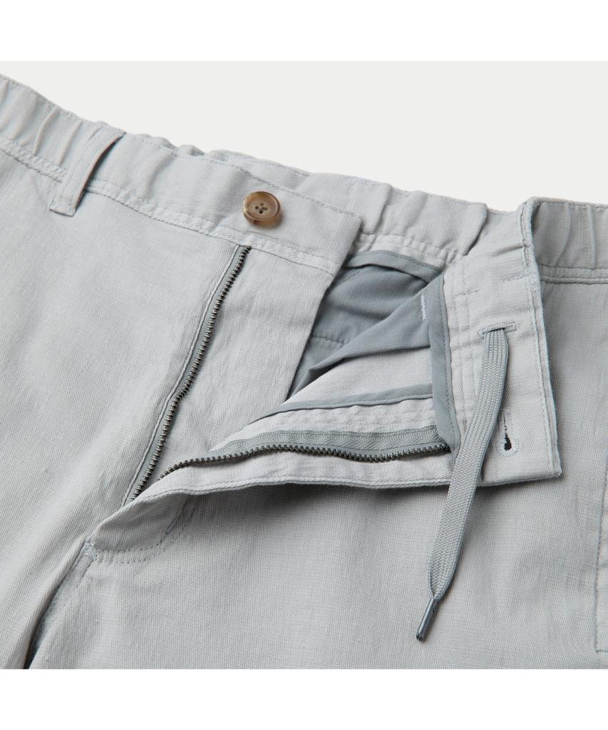 Silijeu Cotton Linen Standard Fit Shorts Sapom26801Ivx