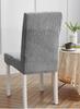 Light Gray Velvet Jacquard Patterned Elastic Chair Cover [21Zd]