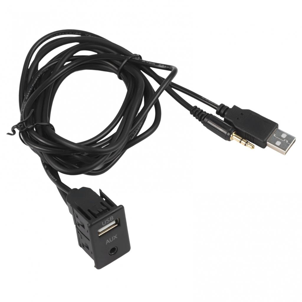 Car AUX USB Adapter Dash Mount USB Socket Anti-Corrosion Properties
