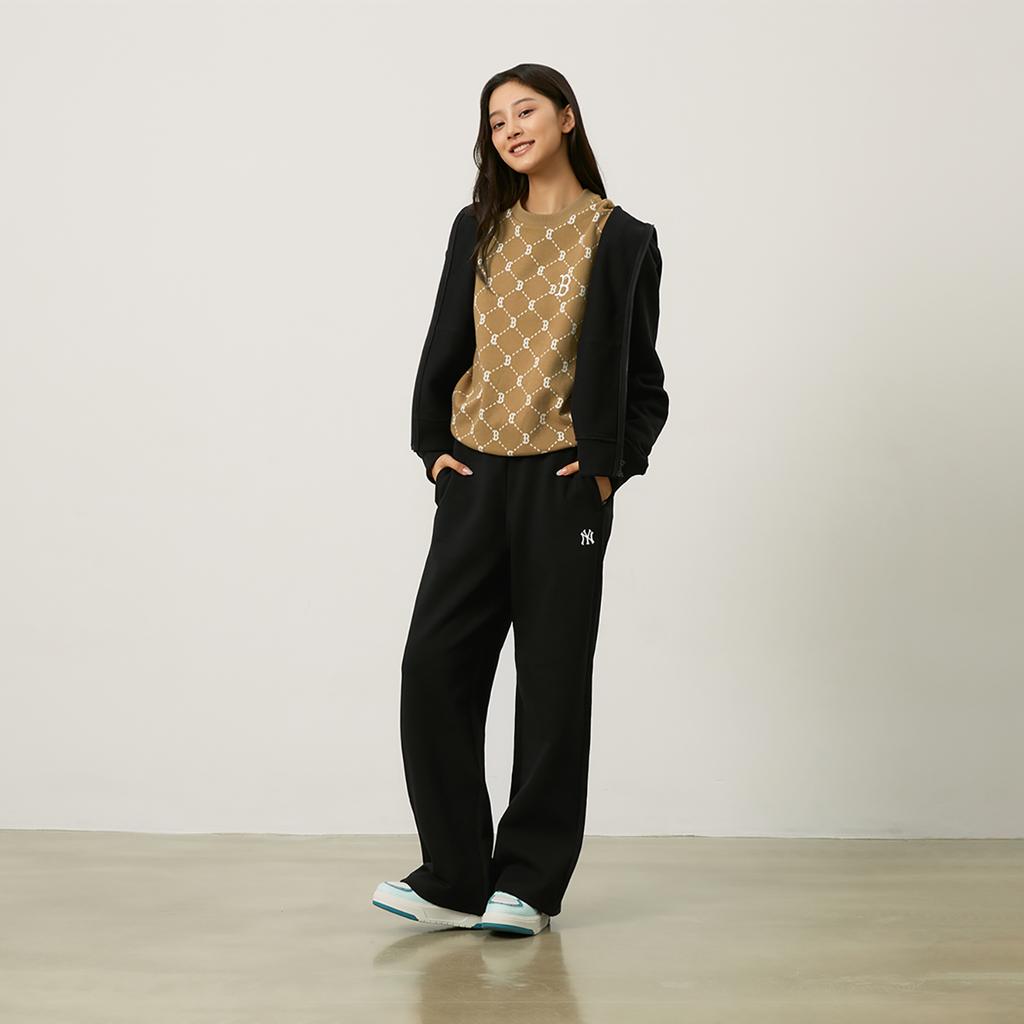 New MLB New York Yankees Basic Collection 24FW Sweatshirt Unisex Black 3ATRB0544-50BKS