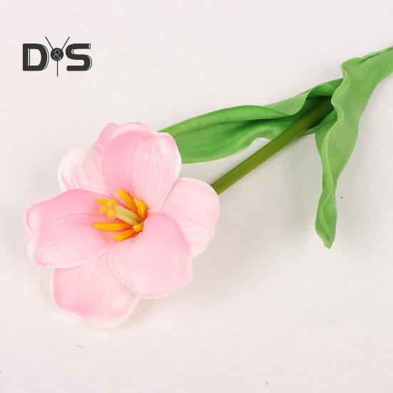 Simulated Tulips Bouquet Realistic Fake Flowers Home Decor Artificial Tulip Arrangement with Bendable Stems