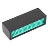 Makeup Brush Holder Display Silicone Cosmetic Lipstick Holder Box Makeup Storage Box(Lake Blue Black )